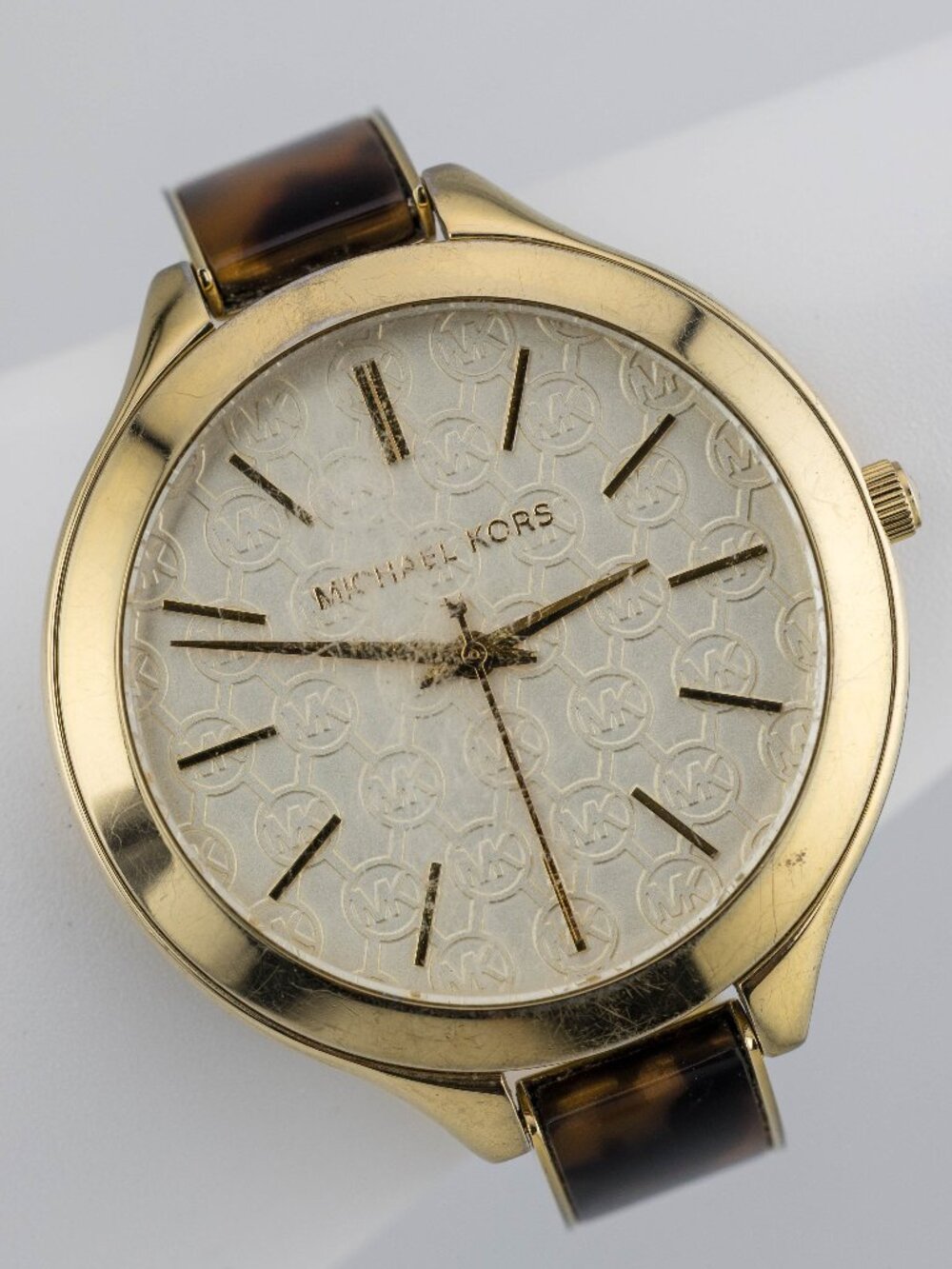 Michael Kors MK-4293 Gold-Tone Quartz Analog Women's Watch New Battery